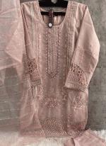 Organza Pink Traditional Wear Embroidery Work Readymade Pakistani Suit